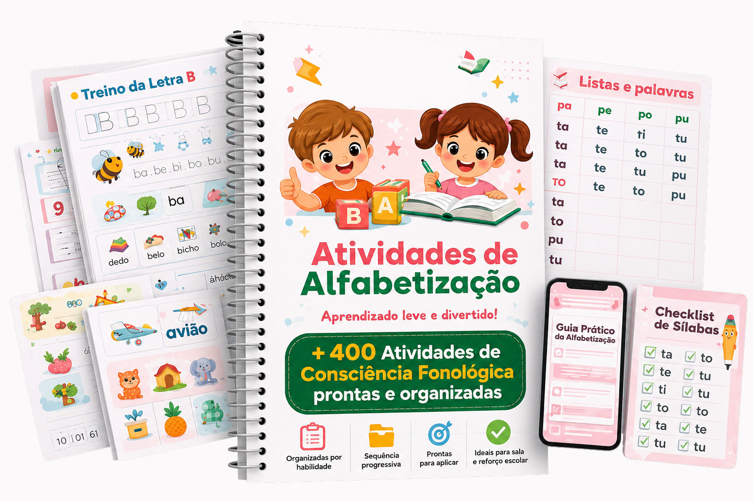 Mockup principal das atividades